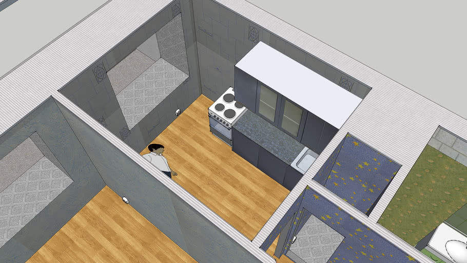 Apartment (однокомнатная квартира) | 3D Warehouse