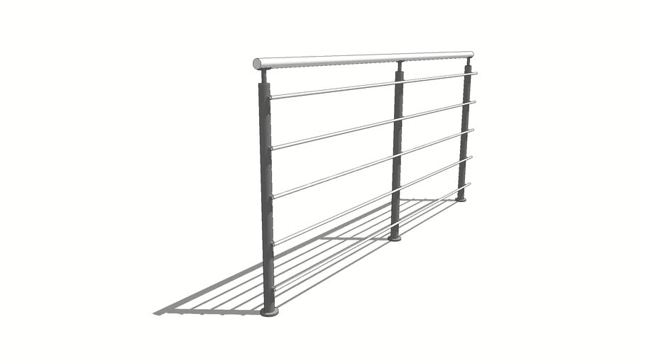 Railing Exterior Pedestrian Assembly 3D Warehouse