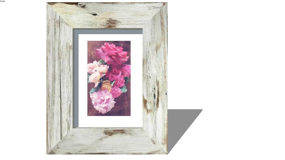 Tableau Aquarelle Avec Encadrement Shabby Chic Watercolor Painting With Shabby Chic Frame 3d Warehouse