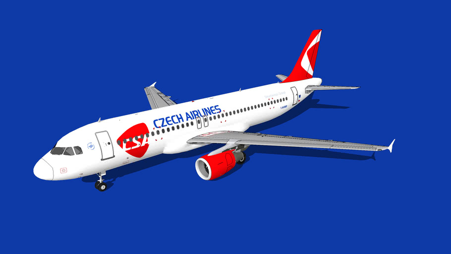 Csa Czech Airlines Airbus A320 214 3d Warehouse