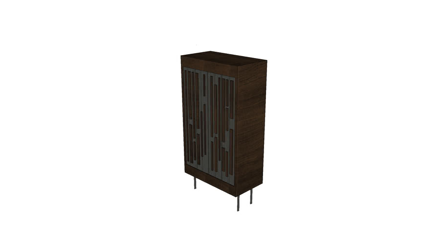 [Square Roots] Blok Tall Chest_Graphite Ds/Seared cabinet