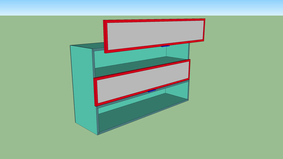 kitchen upper glass open 3D Warehouse