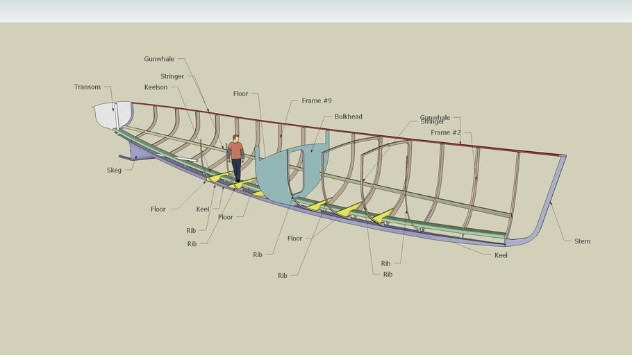 Ship's Structural Diagram (basic) 3D Warehouse
