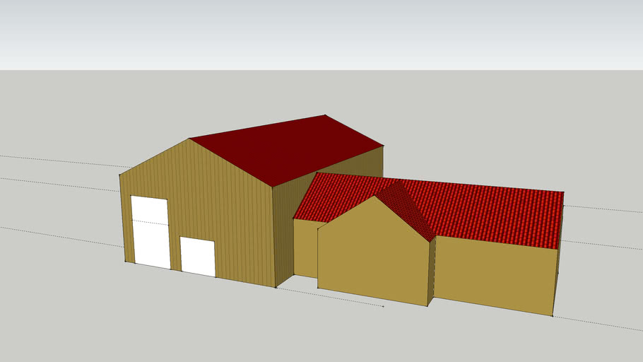 shop floor plan with house 3D Warehouse