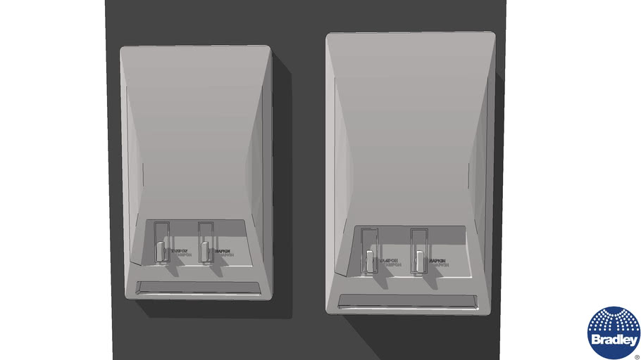 ADA Diplomat Sanitary Napkin Tampon Dispenser 3D Warehouse