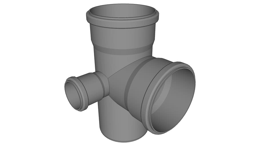 Канализация, крестовина 110х110х50 (Sewerage) | 3D Warehouse