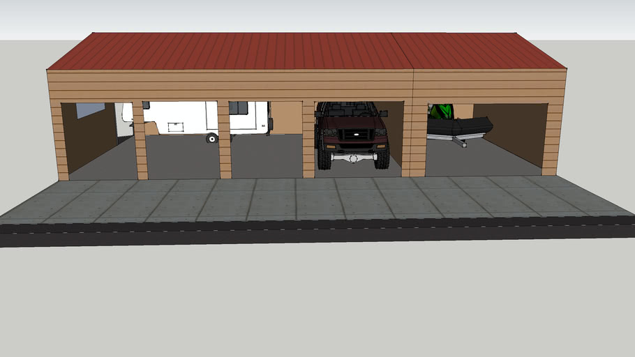 toy house with garage