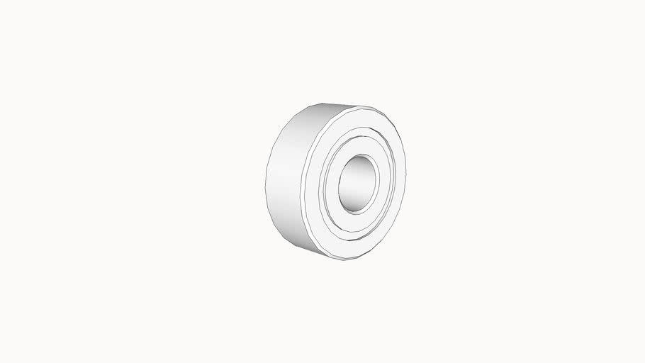 bearing, ball, 5mm ID x 14mm OD X 5mm, McMasterCarr 7804K109 3D