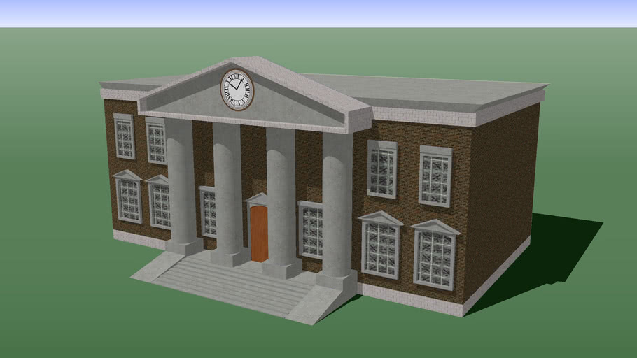 Back To The Future Courthouse Clock Tower 3d Warehouse