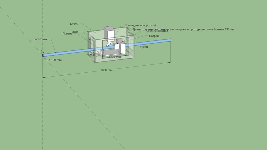 Sketch of milling machine _SKP15 3D Warehouse