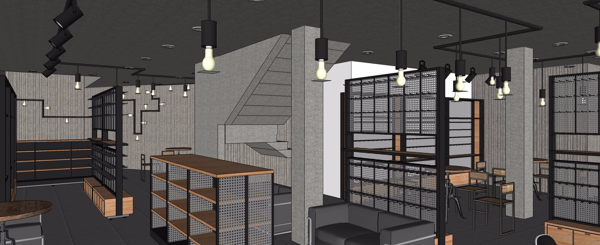 Industrial cafe | 3D Warehouse
