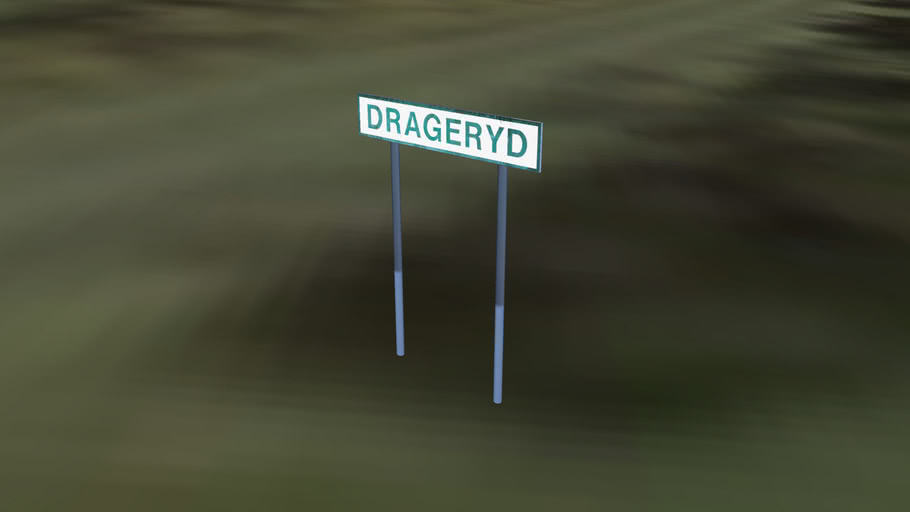 Drageryd road sign west