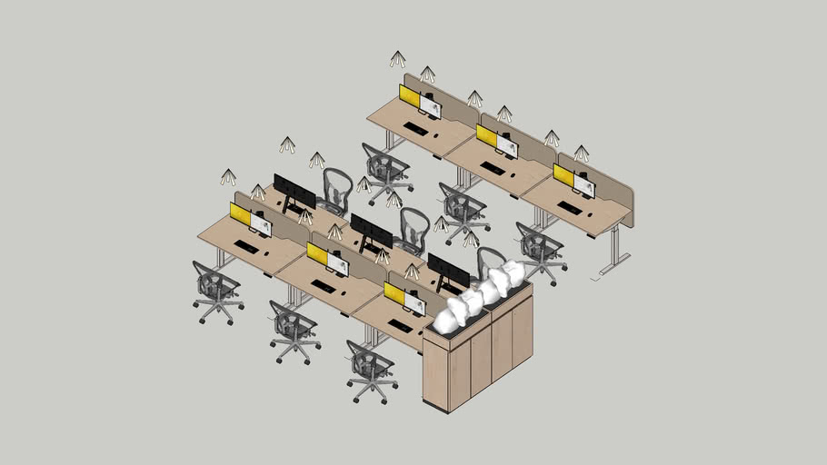 ABC _ Workstation Model by Pooh 3D Warehouse