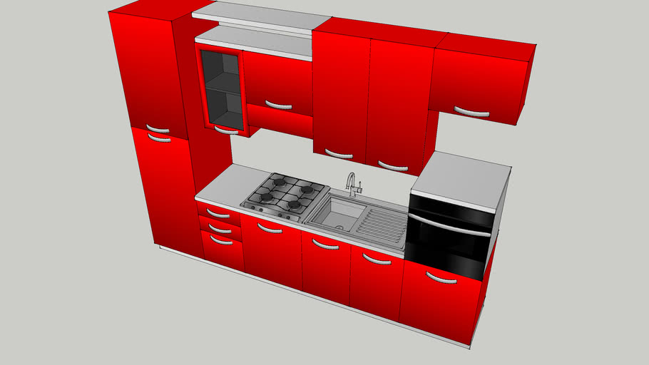 Cucina rossa | 3D Warehouse