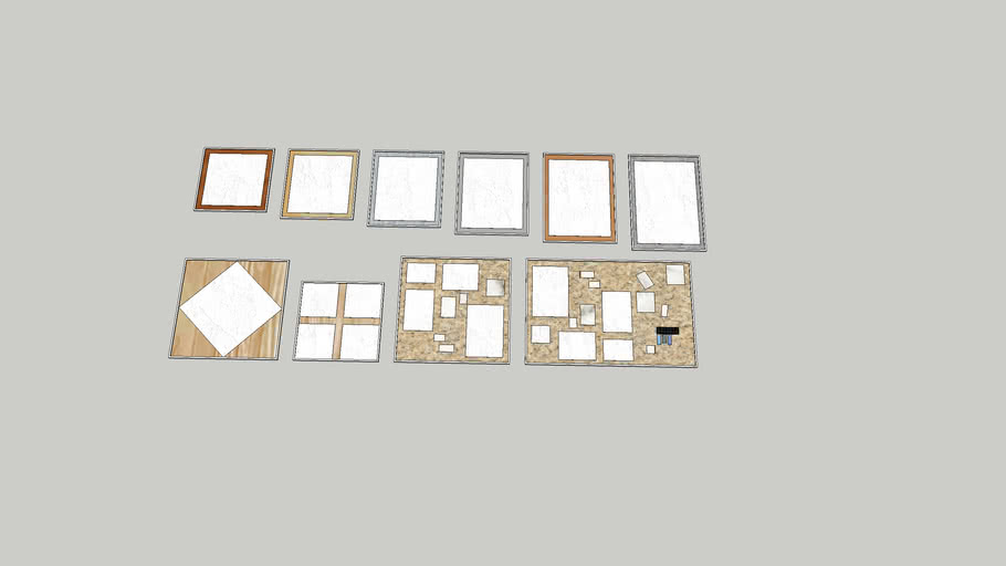 Vintage Picture Frame Collection 3D Warehouse