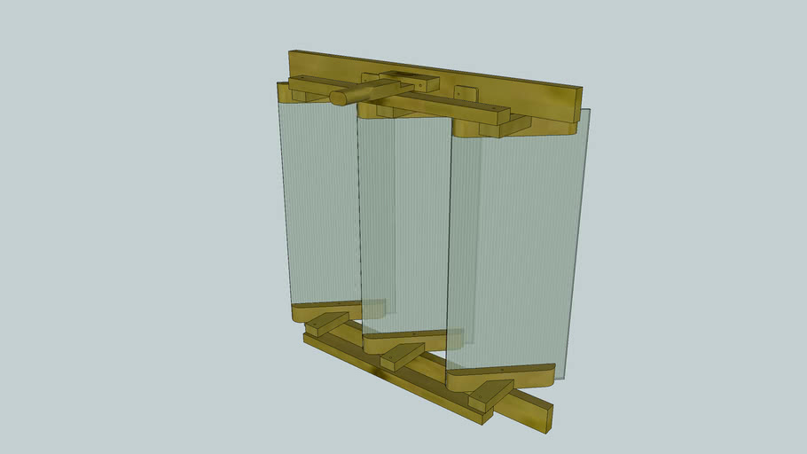 Louvre window for timber frame greenhouse] 3D Warehouse
