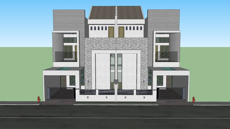  DESAIN RUMAH 2 LANTAI 3D  Warehouse