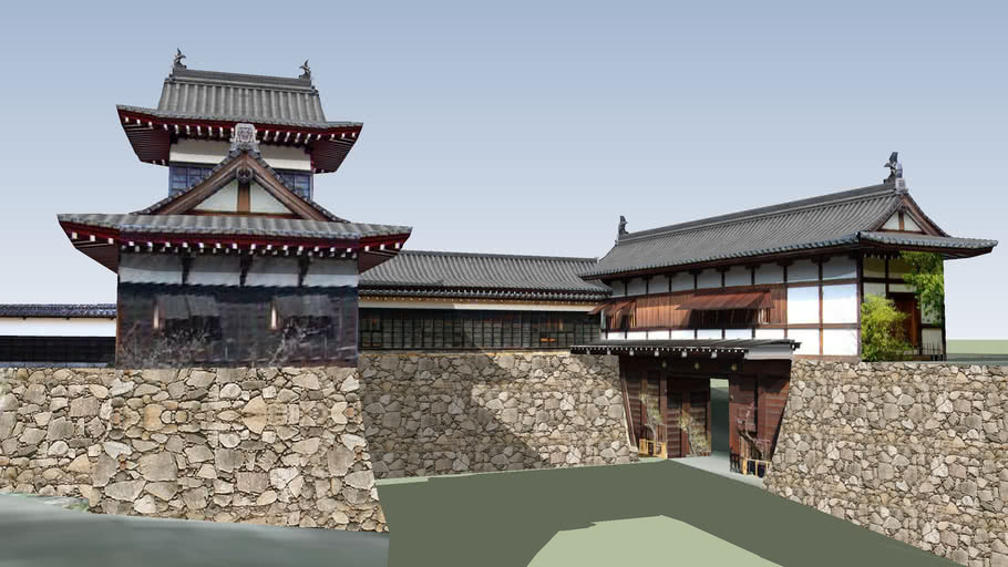 大和郡山城 追手門 3d Warehouse