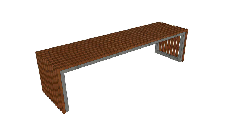 Ipe Wood Bench 3d Warehouse
