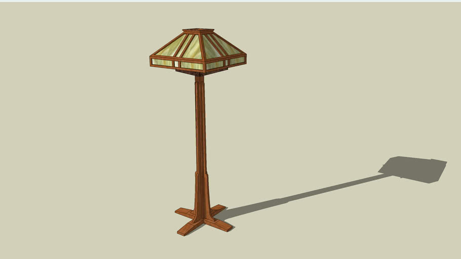 Mission Style Floor Lamp 3d Warehouse, Craftsman Style Floor Lamps