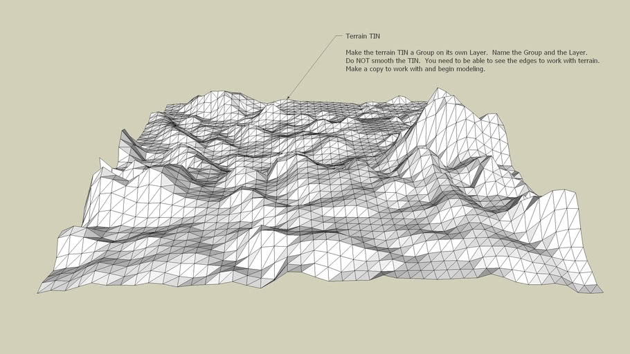 Terrain Model 3D Warehouse