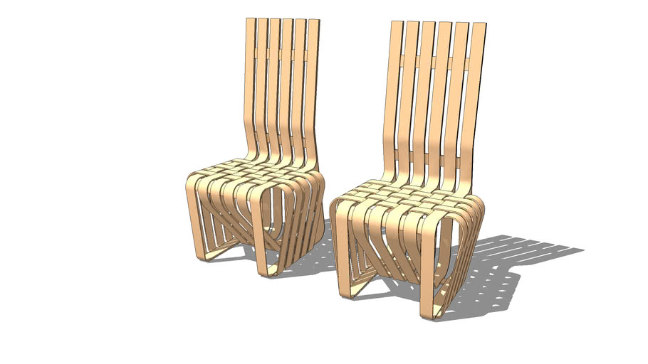 High Sticking Chair By Frank Gehry, Frank Gehry Outdoor Furniture