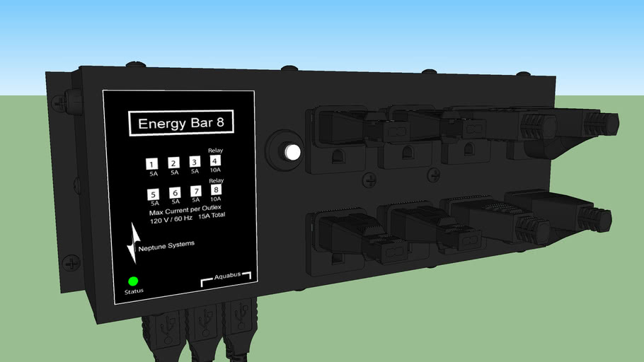 Neptune Systems Apex EB8 Power Bar 3D Warehouse