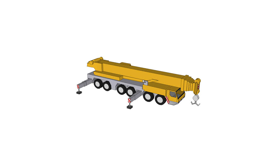 Large Mobile Crane Boom Down 3D Warehouse
