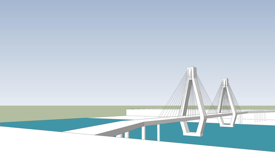 Cable stayed bridge 3D Warehouse