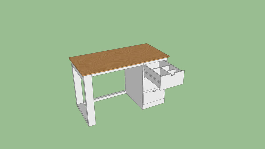 Desk with Drawers | 3D Warehouse