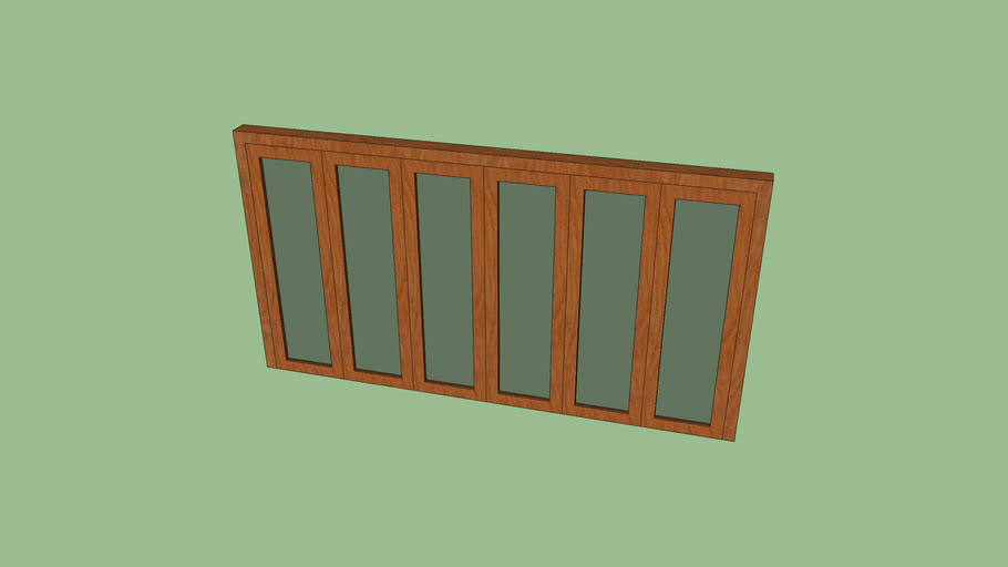  Pintu  Lipat  6 daun  3D Warehouse