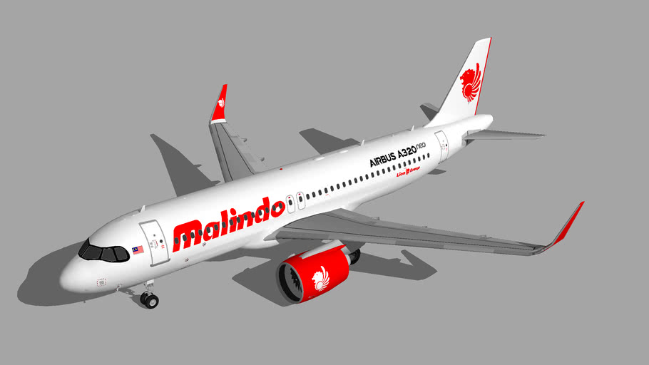 Malindo Air Airbus A320neo 2 | 3D Warehouse