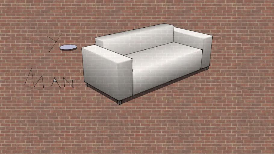 Sofa With Grifitti 3d Warehouse