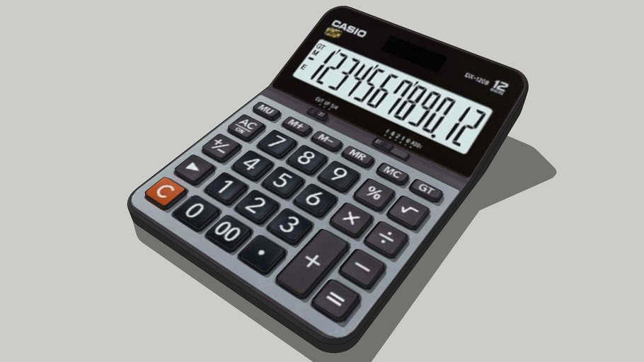 Calculator Casio Dx 1b 3d Warehouse