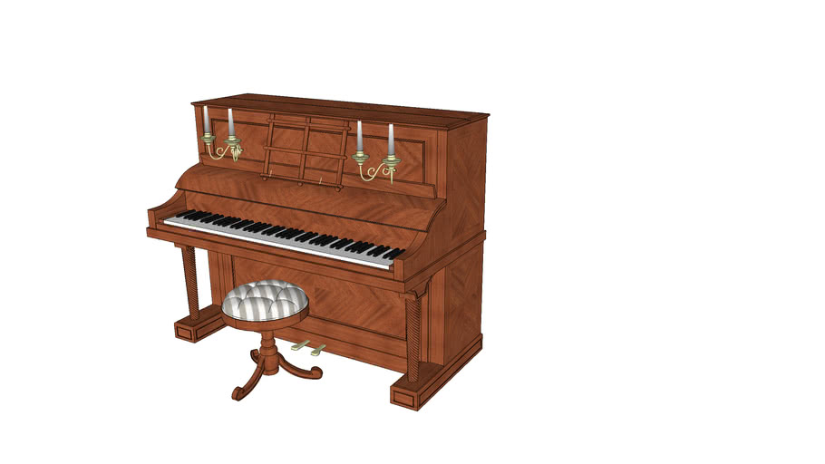 Piano Droit Pleyel 3d Warehouse