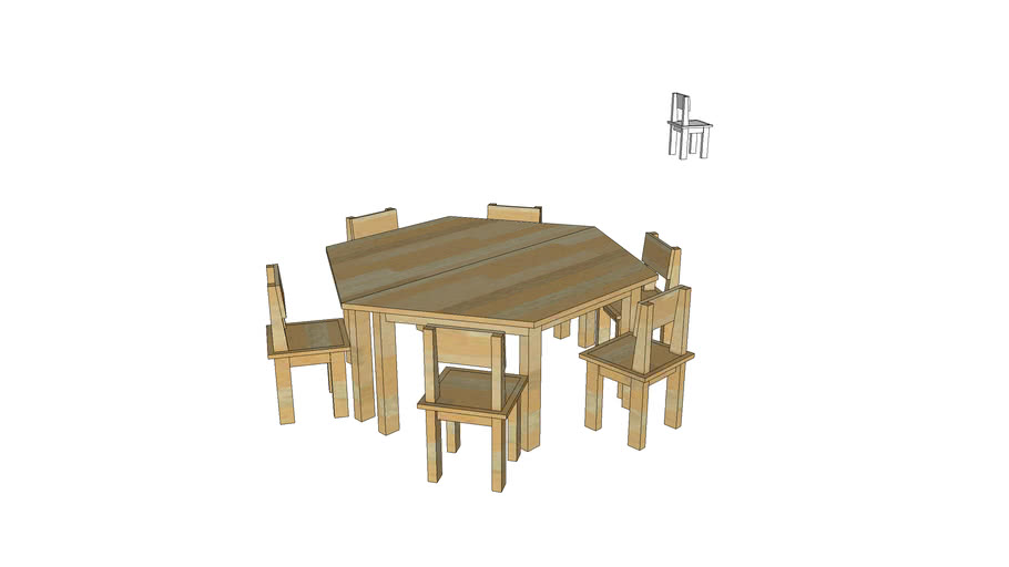  Meja  dan  Kursi  TK Hikari 3D  Warehouse