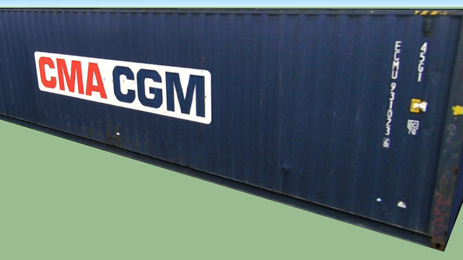 CMA CGM Container 40' 3D Warehouse