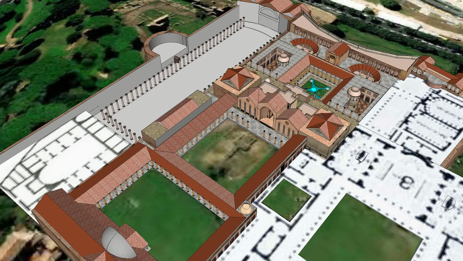 Rome Antique N 3 Le Palatin Domus Augustana 3d Warehouse