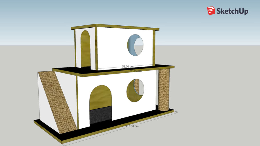 plywood cat house