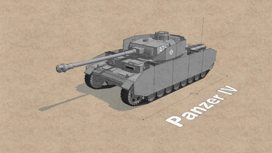 四号坦克panzerkampfwagen Iv 3d Warehouse