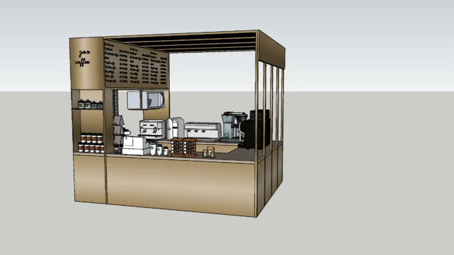 Coffee Table Sketchup ~ Free Sketchup 3d Model Coffee Bar #1 ...