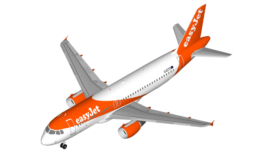 EasyJet Airbus A320 (winglets) | 3D Warehouse