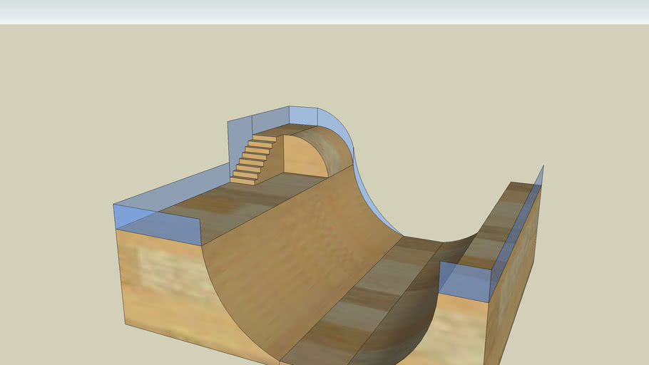 xgames half pipe 3D Warehouse