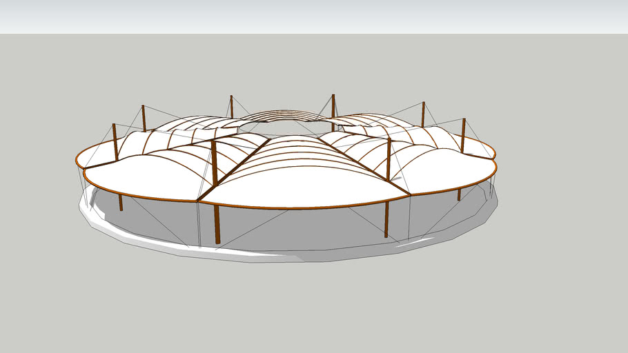 Arena With Tensile Structure 3d Warehouse