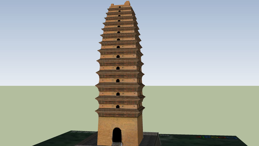 荐福寺小雁塔small Wild Goose Pagoda 3d Warehouse