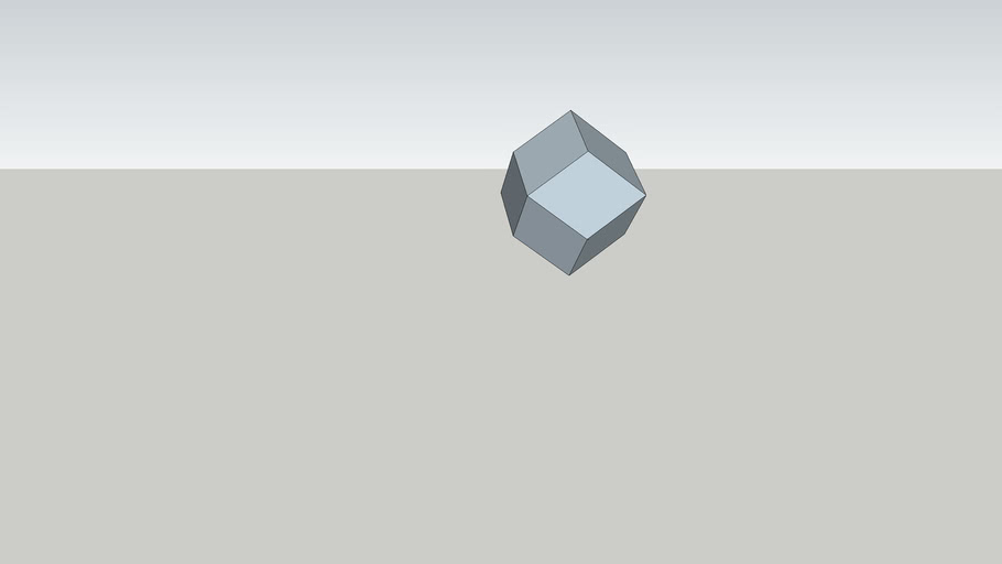 Rhombic Dodecahedron 3D Warehouse
