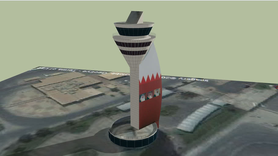 Control Tower In Bahrain International Airport 3d Warehouse