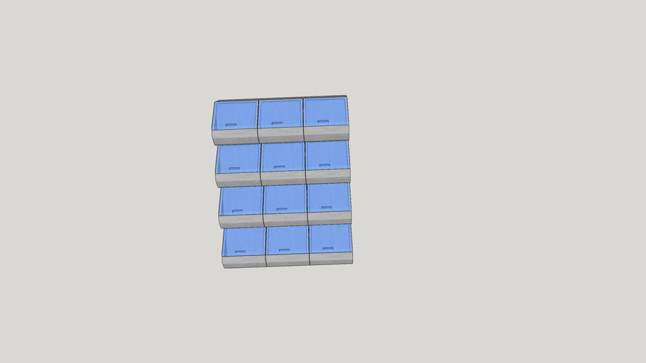 Vertical Storage Bins Stand Alone 3d Warehouse