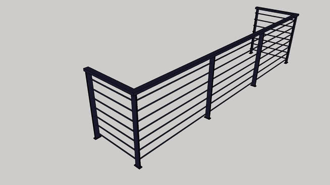 Balcony Railing Sketchup Model Glass Railing 3d Warehouse There Are ...