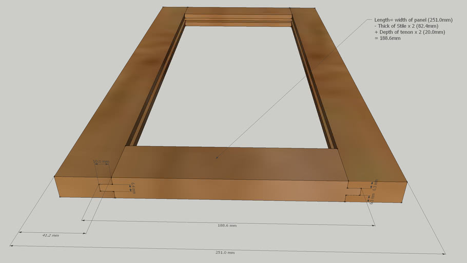 Mortise & tenon 3D Warehouse